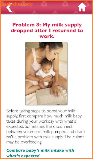 Breastfeeding Solutions screenshot