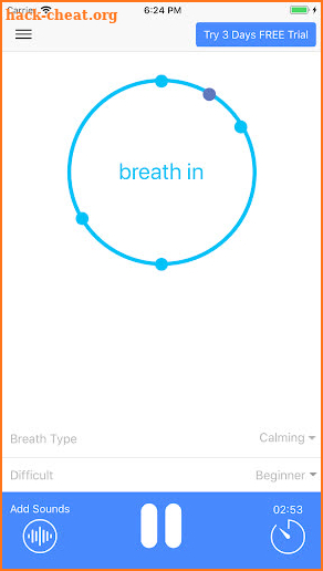 Breathe App: Breath to Relax Pranayama Breathing screenshot