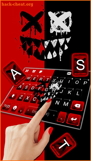 Bred Mask Devil Keyboard Background screenshot