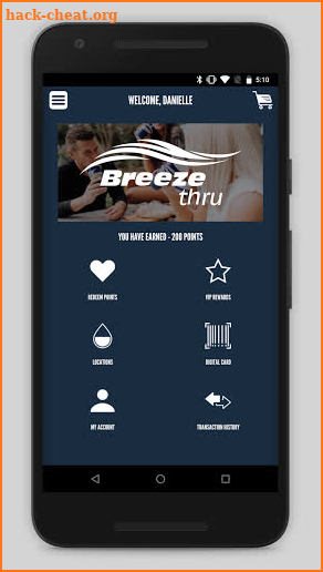 Breeze Thru VIP Rewards screenshot