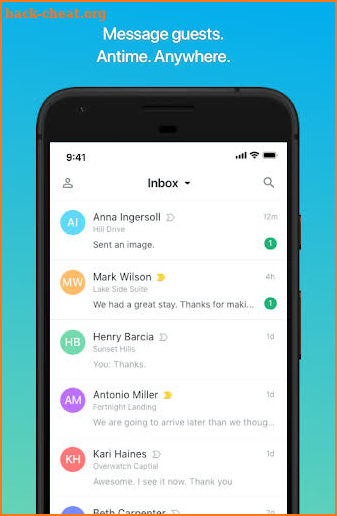 Breezeway: Messaging screenshot