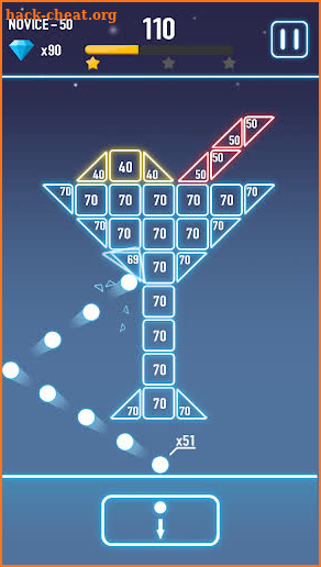Bricks Breaker Glows 2 : Puzzle Challenge screenshot