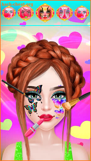 Bridal Face Painting Games 3D screenshot