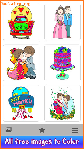 Bride & Groom Color by Number - New Coloring Book screenshot
