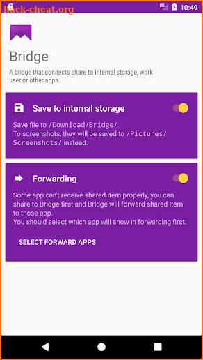 Bridge screenshot