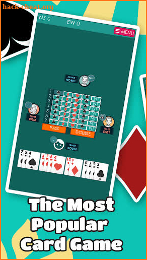 Bridge Card Game free for beginners no ads no wifi screenshot