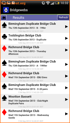 Bridgewebs screenshot