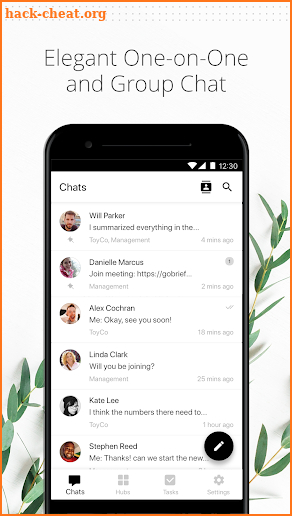 Brief - Group Chat, Tasks and Files for Teams screenshot