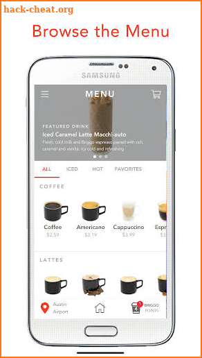 Briggo Coffee screenshot
