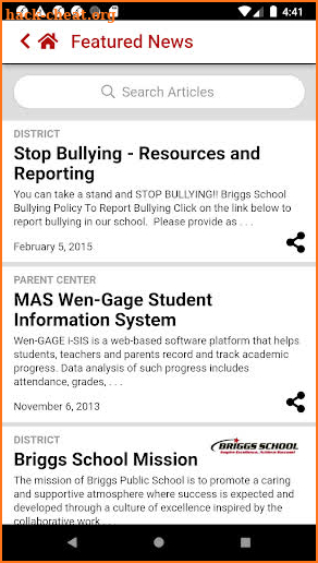 Briggs Public Schools screenshot