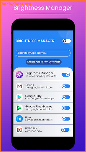 Brightness Manager : Brightness administer per app screenshot