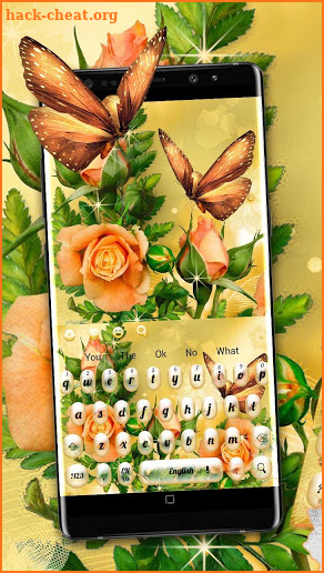 Brilliant Butterfly Rose Keyboard screenshot