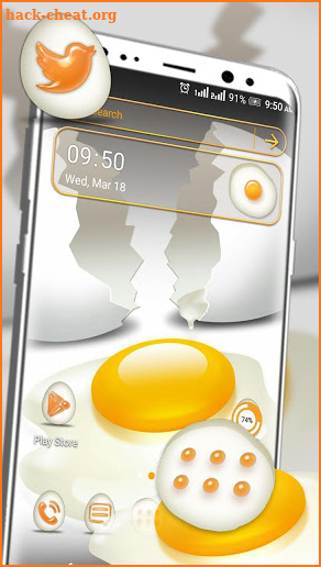 Broken Egg Launcher Theme screenshot