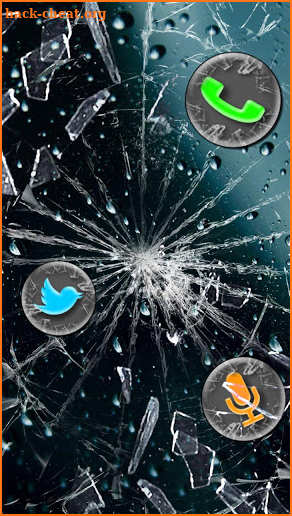 Broken, Glass, Hd Theme & Live Wallpaper screenshot