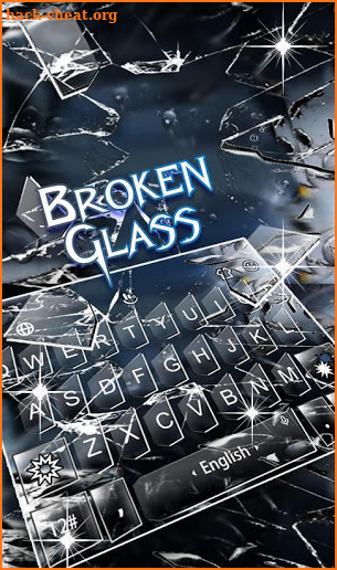 Broken Glass Keyboard Theme screenshot