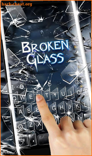 Broken Glass Keyboard Theme screenshot