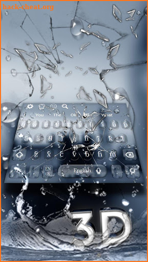 Broken Glass Parallax Keyboard Theme screenshot