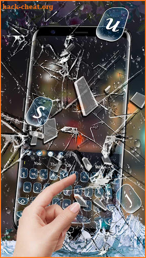 Broken Glass Rain Keyboard screenshot