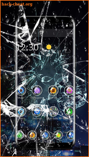 Broken Glass Stunning Visual Theme screenshot
