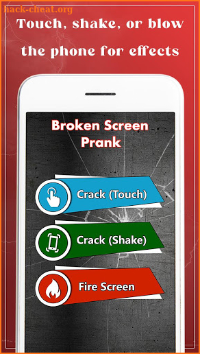 Broken Screen prank: Crack, Fire & Electric prank screenshot