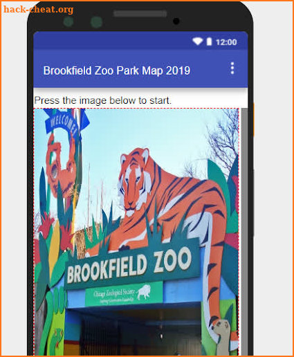 Brookfield Zoo Park Map 2019 screenshot