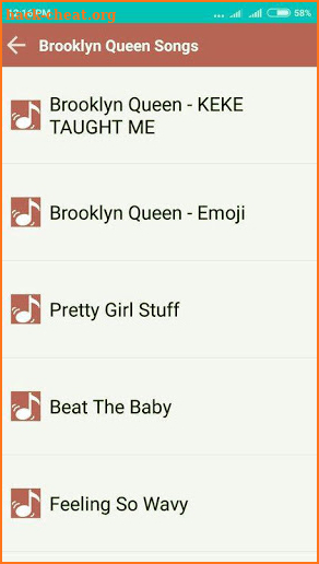 Brooklyn Queen New All Songs screenshot