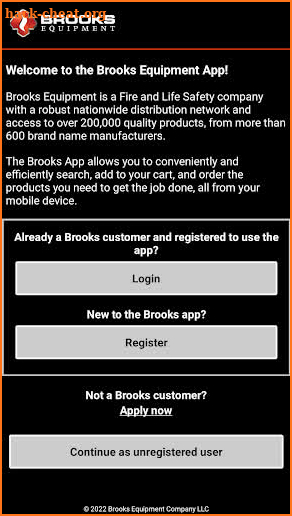 Brooks Equipment screenshot