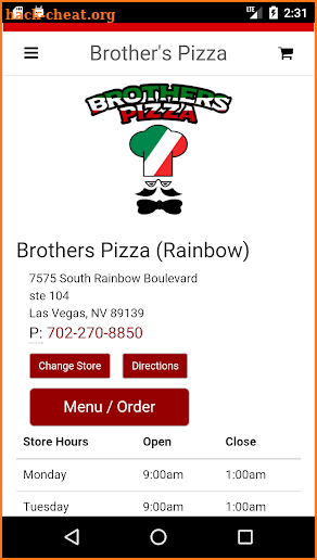 Brother's Pizza screenshot