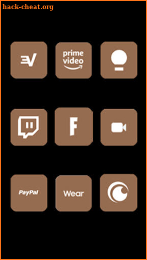 Brown Minimal Icon Pack screenshot
