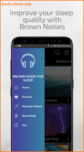 Brown Noise for Sleep Brown Noise App screenshot