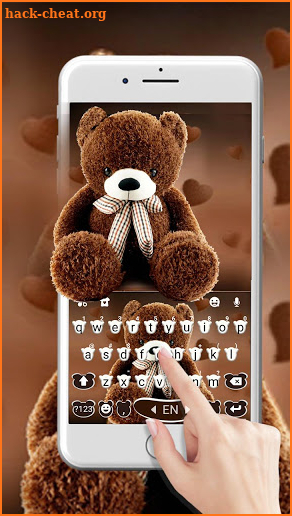Brown Teddybear Keyboard Theme screenshot