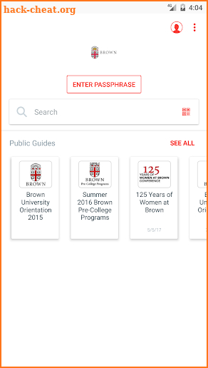 Brown University Guides screenshot