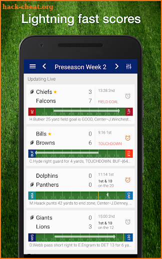 Browns Football: Live Scores, Stats, Plays & Games screenshot