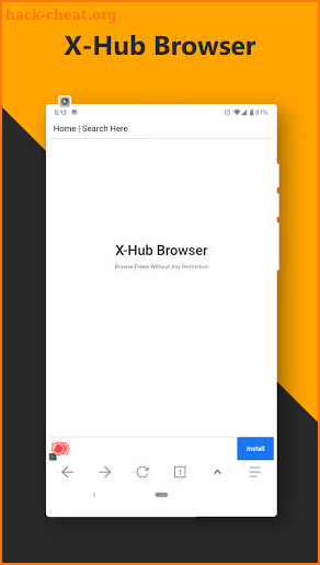 Browser Anti Blokir Tanpa VPN - XHub screenshot