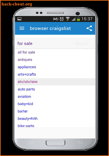 browser for craigslist  jobs,classifinds,sirvices screenshot
