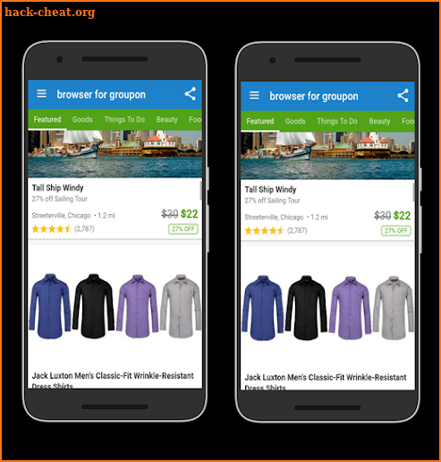 browser for groupon Coupons & Discounts screenshot