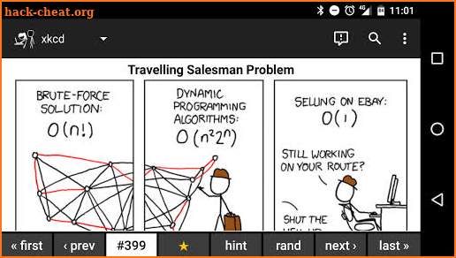 Browser for xkcd screenshot