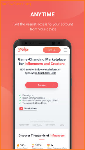 Brybe Marketplace screenshot