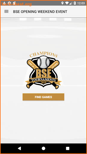 BSE Baseball Tournaments screenshot