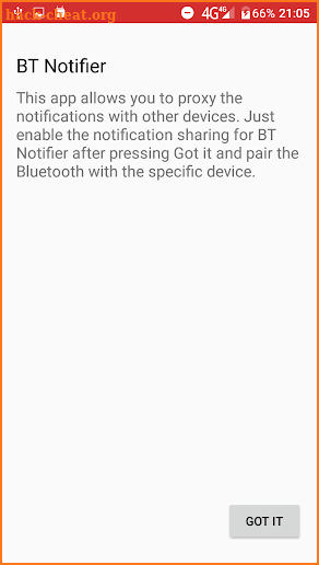 BT Notifier screenshot