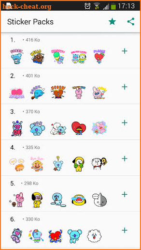 BT21 Stickers for WhatsApp - Kpop WAstickerApps screenshot