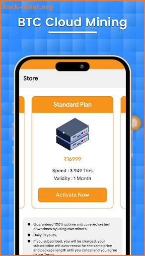 BTC Cloud Mining App screenshot