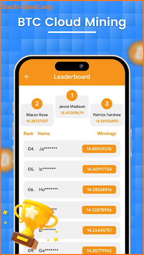BTC Cloud Mining App screenshot