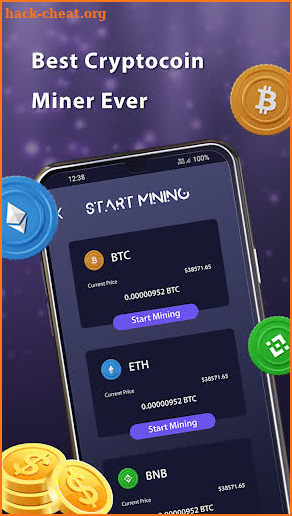 BTC Max - Coin Mining Remote screenshot