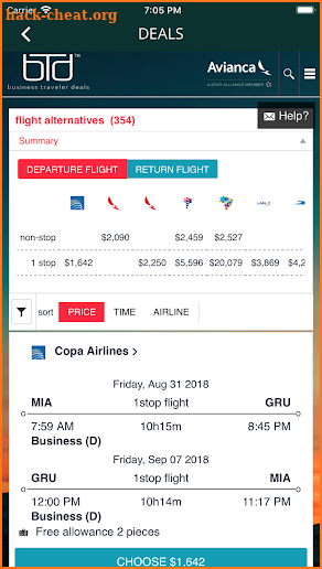 BTD Business traveler deals - Air Tickets Offers screenshot