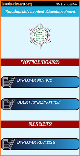 BTEB Results Notice (Diploma,Vocational SSC,HSC) screenshot