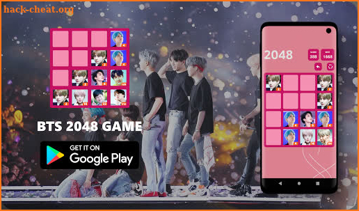 BTS 2048 Game screenshot