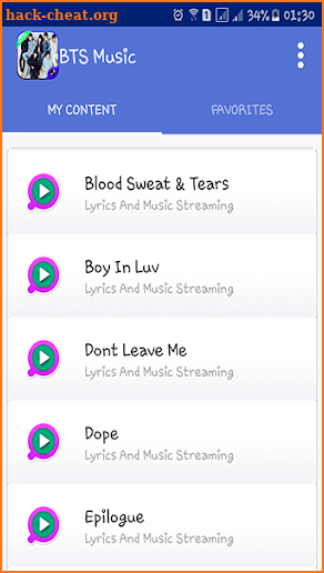 BTS - All Songs And Lyric 2018 screenshot