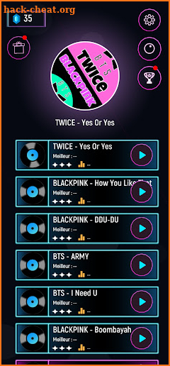 BTS & BLACKPINK & Twice Tiles Hop:KPOP EDM Rush screenshot