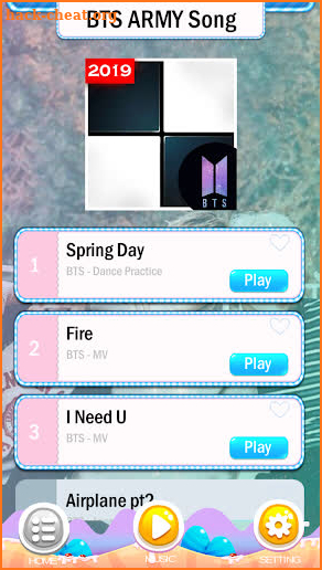 BTS Army Magic Piano Tiles 2019 - BTS Army games screenshot